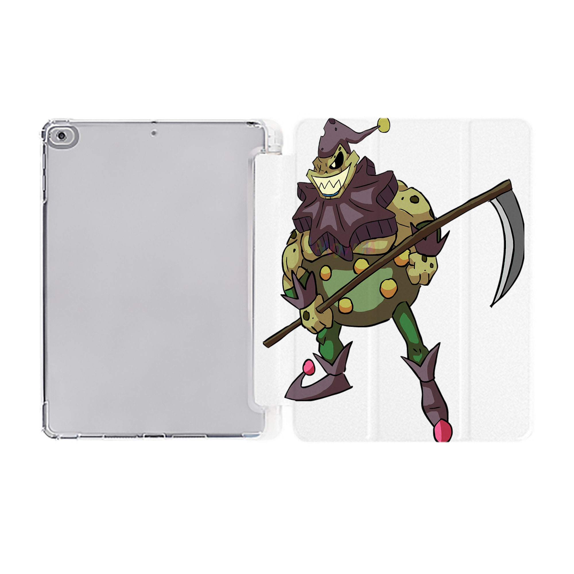 （画像用） 遊☆戯☆王 Yu-Gi-Oh! IPad ケース ペン収納付き 三つ折りスタンド PUレザー×シリコン 対応機種9.5/10.5/10.9インチ
